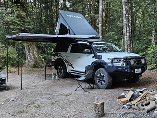Camping in the truck